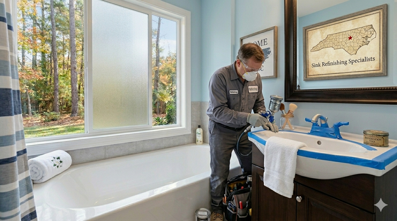 Sink Refinishing Services in North Carolina: Restore Your Bathroom Without Replacing It