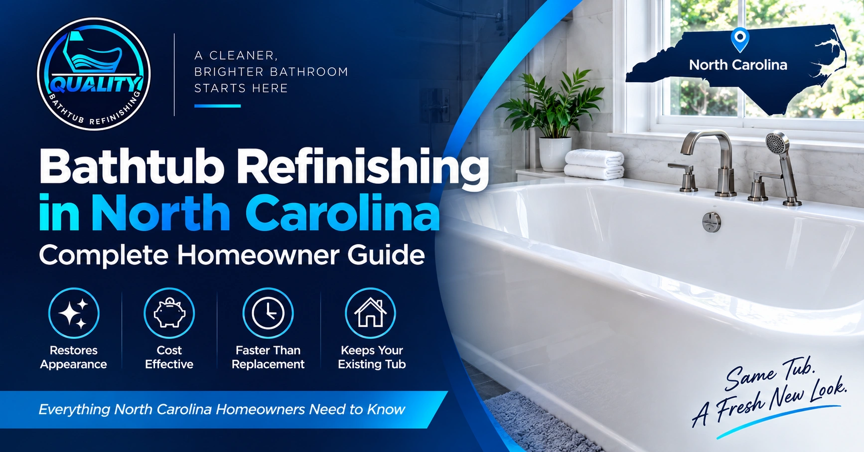 Bathtub refinishing in North Carolina complete homeowner guide